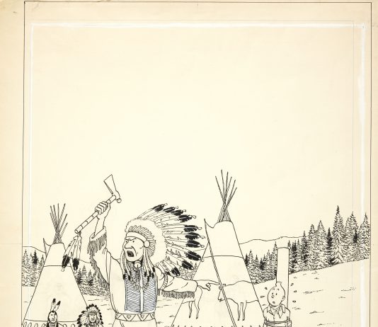 Subasta de la portada de ‘Tintín en América’