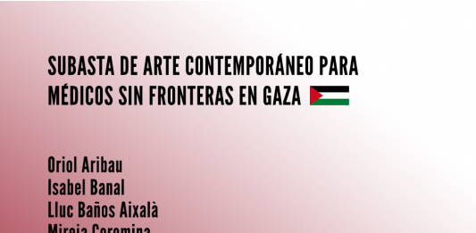 Una subasta en solidaridad con Médicos Sin Fronteras (MSF), ONG activa en Gaza