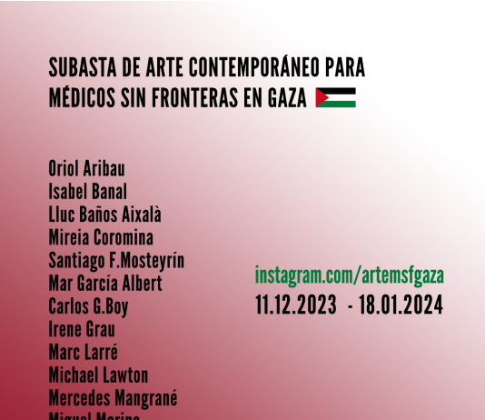 Una subasta en solidaridad con Médicos Sin Fronteras (MSF), ONG activa en Gaza
