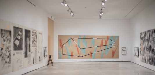 Las pinturas aeropostales de Eugenio Dittborn en Es Baluard Museu (Palma de Mallorca)