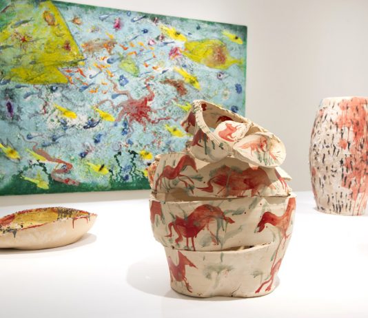 La Galería Elvira González (Madrid) exhibe ‘Flores, Peces, Toros’ de Miquel Barceló Miquel Barceló, "Flores, peces, toros". Foto de Cuauhtli Gutiérrez.