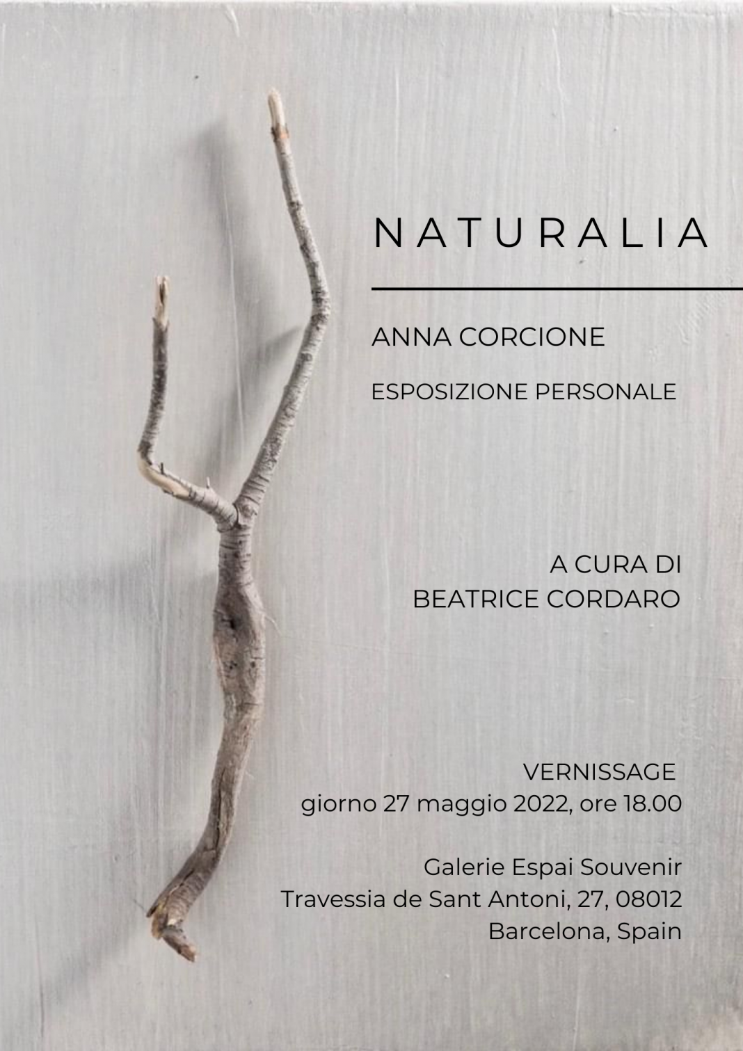 Naturalia – Anna Corcione comisariada por Beatrice Cordarohttps://www.exibart.es/repository/media/formidable/11/img/04c/N-A-T-U-R-A-L-I-A-1068x1511.png